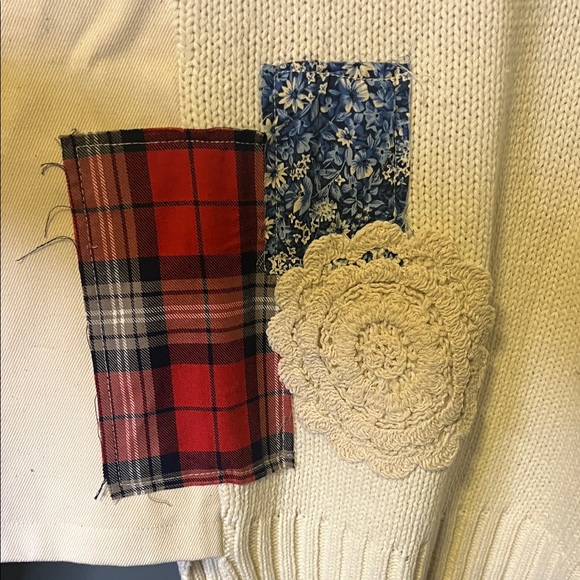 POL Cream Patchwork Sweater - Picture 5 of 8